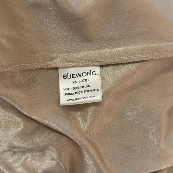 Sleeveless Sue Wong Nude Cocktail Dress (Size 10) - Picture 7 of 8